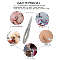 Ciseaux micro-pinces à ressort en acier inoxydable personnalisés pour manucure, coupe-cuticules, broderie, couture et sourcils