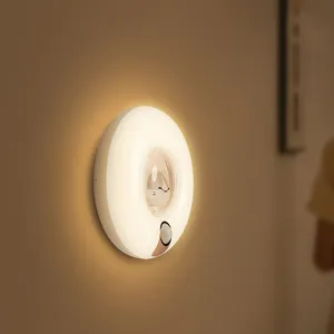 Luminosità regolabile LED gatto wall light per uso interno wireless attivato dal movimento e ricaricabile ideale per vari spazi