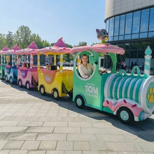 Tren Turístico Eléctrico Sin Rieles de 27 Plazas, Gran Oferta 2026 |   Recorrido Turístico en Vehículo Eléctrico para Parques Temáticos, Resorts y Lugares Turísticos - Product Image 6