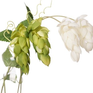 Vigne de chouignons artificielle 60 cm en caoutchouc souple, 2 têtes de fleurs roses et blanches, pour décoration de mariage, décoration intérieure, accessoires de photographie en extérieur - Product Image 5