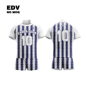 Uniformes de rugby à impression personnalisée résistants à la décoloration Maillot de rugby unisexe décontracté à poches profondes de grande taille pour le sport - Product Image 6