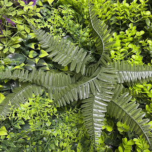 Pannello di legno bosso <span class=keywords><strong>siepe</strong></span> parete pianta artificiale formato su misura finta verde erba UV protetta da esterno pianta interna per <span class=keywords><strong>balcone</strong></span> - Product Image 6