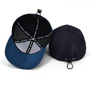 Aung Crown Maßgefertigte Gummi-Patch-Logo Fitted Baseballkappen Wasserdichte Golfmütze Perforierte Golfhüte mit Individuellem Logo - Product Image 2