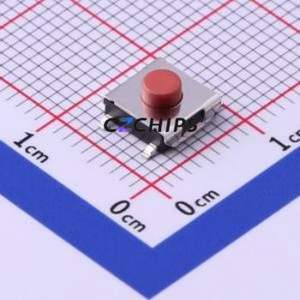 TS6634TP-4P Tactile Switch SMD-4P,6.2x6.2mm Switch Single Pole Single Throw Round Button 2.5N Vertical Mount - Product Image 1