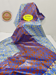 Bazin Riche Africain Original 100% <span class=keywords><strong>Coton</strong></span> Imprimé pour Femmes Nigérianes, Motifs de Mariage, Tissu Jacquard Bazin pour Mariages <span class=keywords><strong>au</strong></span> Mali - Product Image 4