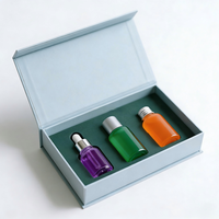 Boîte cadeau magnétique recyclable haut de gamme avec laminage mat, design personnalisé fait main, boîte à parfum avec doublure en éponge, emballage