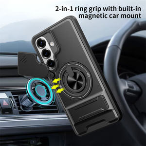 Funda Magnética de Lujo 360° para Coche, Carcasa Antigolpes para Teléfono Móvil <span class=keywords><strong>Samsung</strong></span> <span class=keywords><strong>Galaxy</strong></span> S26 S25 S24 S23 S22 Ultra A37 - Product Image 2