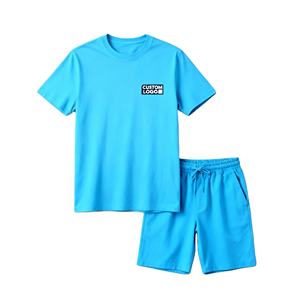 <span class=keywords><strong>Ensemble</strong></span> de t-shirts personnalisés unisexes avec logo d'équipe, 50% coton 50% polyester, logo imprimé, t-<span class=keywords><strong>shirt</strong></span> à manches courtes <span class=keywords><strong>et</strong></span> <span class=keywords><strong>short</strong></span> - Product Image 3