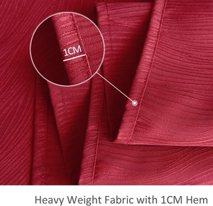 Jacquard Khăn trải bàn 52x70 <span class=keywords><strong>inch</strong></span> Màu đỏ nặng trọng lượng mềm Spillproof chống nhăn Tabletop trang trí cho nhà bếp - Product Image 6