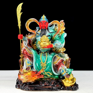 Estatua <span class=keywords><strong>de</strong></span> Guan Sheng Dijun sosteniendo un libro Estatua <span class=keywords><strong>de</strong></span> Guan Gong sosteniendo una espada Estatua <span class=keywords><strong>de</strong></span> resina del Dios <span class=keywords><strong>de</strong></span> la riqueza - Product Image 5