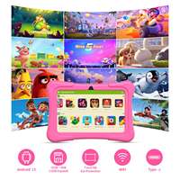Tablette Android 7 pouces K7 Pro pour contrôle parental, tablette PC pour enfants avec applications éducatives, WiFi, étui de protection