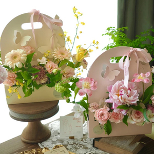 Ngày Valentine Thiết Kế Mới Xách Tay Giá Rẻ Bó Hoa Giấy Quà Tặng Bao Bì Hộp Cho Người Bán Hoa - Product Image 6