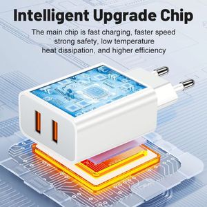อะแดปเตอร์แปลงไฟแบบเสียบผนัง Universal 12W USB ช่องเสียบคู่ ชาร์จเร็ว 5V 2.4A สำหรับโทรศัพท์มือถือรุ่น 6 7 8 X 11 และแล็ปท็อป - Product Image 5