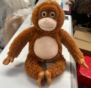 Peluche de Mono, Mamá y Bebé Gorila, Juguete de Peluche Suave de Algodón PP, Muñeco para Abrazar, Regalo para Niños - Product Image 6