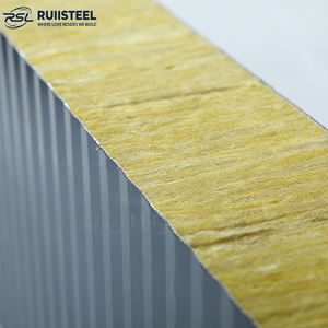 Panel Acústico <span class=keywords><strong>de</strong></span> Lana <span class=keywords><strong>de</strong></span> Roca Ignífugo Moderno <span class=keywords><strong>de</strong></span> 50/70/100 mm con Panel Sándwich Aislado <span class=keywords><strong>para</strong></span> Techo - Product Image 6