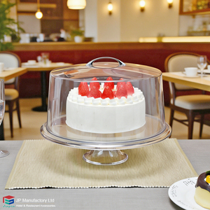 Copertura per <span class=keywords><strong>Torta</strong></span> Infrangibile da 12 Pollici, Copertura Rotonda a Cupola per Alimenti, Supporto per <span class=keywords><strong>Torta</strong></span> in Plastica Trasparente <span class=keywords><strong>con</strong></span> Coperchio - Product Image 4
