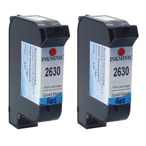 Cartouches d'encre rouge à base de solvant 12,7 mm 2630 pour imprimantes jet d'encre en ligne Tij2.5 – Vente chaude - Product Image 1