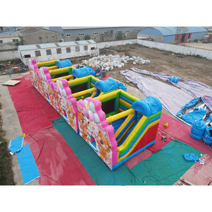 Château gonflable <span class=keywords><strong>pas</strong></span> <span class=keywords><strong>cher</strong></span> pour fête, château gonflable commercial extérieur avec toboggan pour fête d'anniversaire d'enfants - Product Image 3