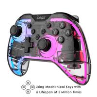 Control Inalámbrico para Juegos SW123 para Switch2 / PC con Vibración de Doble Motor, Sensor de Movimiento de Seis Ejes, Iluminación RGB y Función Turbo
