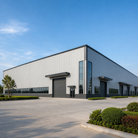 Entrepôt en structure légère en acier, usine industrielle préfabriquée, atelier, bâtiment métallique de stockage à vendre