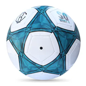 Pallone da calcio di buona qualità con logo bulk nylon avvolto palloni da calcio taglia 5/taglia 4/taglia 3