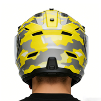 Casque de moto modulaire ABS intégral avec design rabattable, homologué DOT, visière extra claire, protection de la tête