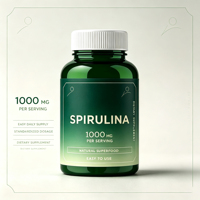 Supplément OEM de spiruline, capsules de spiruline et de chlorelle 1000mg