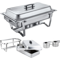 Commentaires les plus Favorables Ensemble de buffet de chauffe-plats de luxe en acier inoxydable pour la fête d'anniversaire de Noël