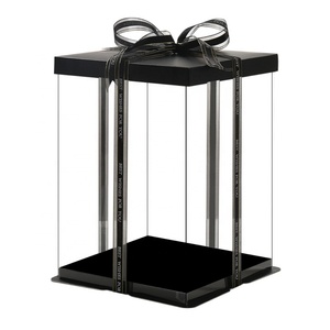 Professional Design Customized Biodegradable Blue Transparent Wedding Birthday Party Cake <b>Boxes</b> - Product Image 6