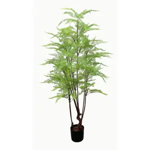 Dongguan prezzo di fabbrica Indoor Garden Office Decor piante verde finto albero in vaso realistico albero di felce artificiale per la decorazione d'interni