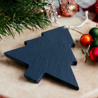 NOUVEAU Panneau de porte personnalisé en ardoise naturelle en forme de cœur, tableau mémo, plaque nominative à suspendre avec corde en jute, décoration murale de Noël pour jardin