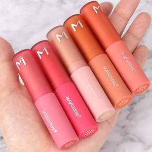 Maycheer 5 colores crema vegana lápiz labial de <span class=keywords><strong>alta</strong></span> calidad mejor cosmético suave <span class=keywords><strong>Natural</strong></span> barato lápiz labial mate cosméticos - Product Image 3