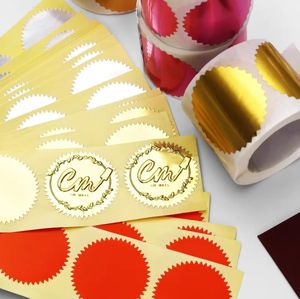 Gói của 100 Vàng Dập Nổi 45Mm Con Dấu Nhãn Giấy Tròn Lá Thép Dán Trang Trí Cho Giấy Chứng Nhận Bao Bì - Product Image 1