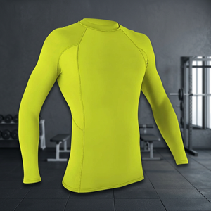 Custom Printed Breathable Anti-Bacterial Compression Rash Guard Men's Full Sleeve <b>T</b>-<b>shirt</b> Spandex/Polyester Sport Apparel OEM - Product Image 4