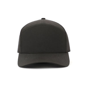 Unisex 6-Panel Trucker <b>Cap</b> Solid <b>Black</b> Mesh Fabric Adjustable Fit Casual Outdoor Hat Spring Summer Breathable Style - Product Image 4