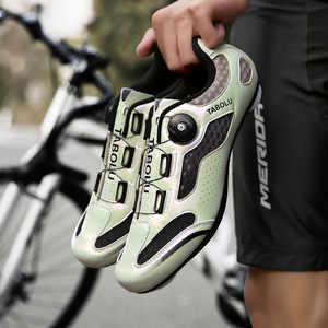 Chaussures de cyclisme respirantes en maille pour hommes, nouvelle collection été, semelles rigides pour vélos de route/VTT - Product Image 4