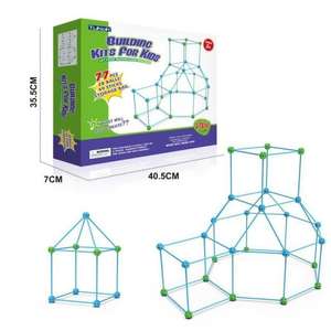 Haute qualité bricolage assemblé tente Creative Construction Fort jouet ensemble à la main Construction château Insertion jouet pour les enfants - Product Image 2