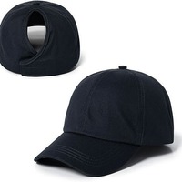 Casquette de baseball queue de cheval doublée satin, double couche, couleur unie, réglable, chapeau de soleil extérieur, casquettes vierges pour femmes, sport décontracté, vente en gros