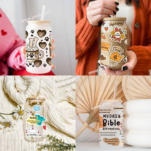 Adesivi Transfer UV DTF La Gatubela <span class=keywords><strong>Conchita</strong></span> Cafecito per Bicchieri Freddi Libbey, Tazze, Tumbler, Impermeabili, per Fai da Te e Artigianato - Product Image 2