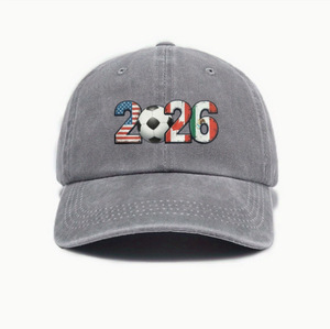 Cappellino da Calcio Stampato Giochi Nord America 2026, Berretto Sportivo in Tessuto Lavato, Cappello da Sole Unisex, Visiera Sportiva per Esterni - Product Image 3
