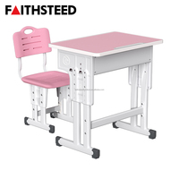 Ensemble de bureau et chaise pour étudiants de qualité supérieure, réglable en hauteur, mobilier scolaire pour salle de classe, table d'étude ergonomique avec rangement