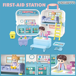 Mini <span class=keywords><strong>Hospital</strong></span> Baby Pretend Play Doctor Set Kit Juguetes <span class=keywords><strong>Maleta</strong></span> con música - Product Image 4