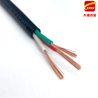 Kabel Fleksibel H05VV-F/H03VV-F RVV 3C 4C 5C 0.75mm 1mm 1.5mm 2.5mm 4mm 6mm 4x2.5mm2 Multi Core Tembaga Fleksibel