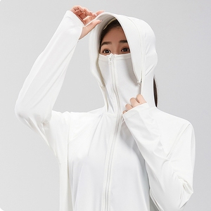 Custom UPF 50+ Sun Protection Clothing <b>Zip</b> up <b>Hoodie</b> Long Sleeve Sun Shirt Hiking Outdoor Jacket <b>Women</b> - Product Image 5