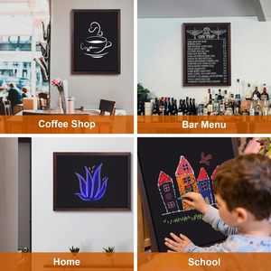 Pizarra de Madera de Diseño Moderno Pequeña, Pizarra Grande <span class=keywords><strong>para</strong></span> Colgar en la Pared con Marco y Pizarra Magnética - Product Image 6
