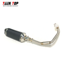Silencieux de scooter en acier inoxydable et fibre de carbone pour Vespa Lx 50 4t, Vespa S 4t, Primavera 4t, Piaggio Zip 2000 4t, moteur 2 soupapes