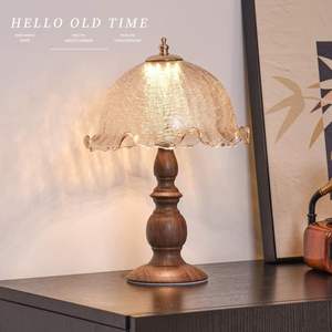 Lámpara de Mesa de Estilo Americano Retro Chino de Alta Gama, 2700K, Blanco Cálido, Regulable, 2.0kg, Ajustable, para Dormitorio, Sala de Estar, Estudio, Escritorio - Product Image 1