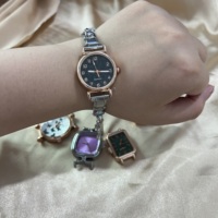 Montre Personnalisée Étanche en Acier Inoxydable 316L avec Chaîne Élastique et Breloques Italiennes – Prix Direct Usine