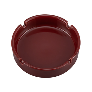 Cendrier en porcelaine classique rond personnalisable Petit cendrier de bureau en céramique avec logo personnalisé au design moderne pour cadeaux d'hôtels - Product Image 1