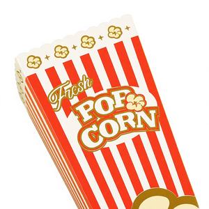 Boîtes alimentaires personnalisées pour pop-corn et snacks de cinéma, biodégradables, haut de gamme, écologiques, en carton ivoire avec pelliculage mat - Product Image 3